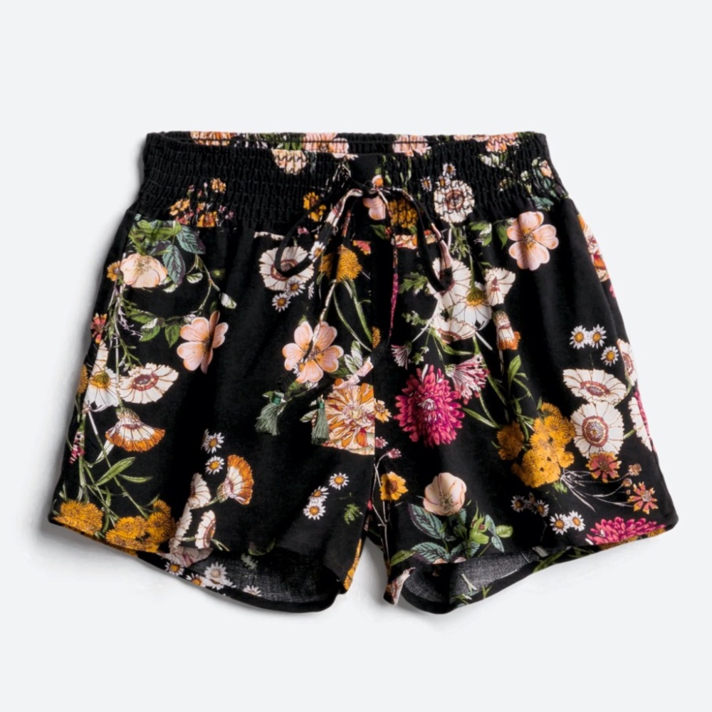Odessa High Rise Smocked Waist Drawstring Short